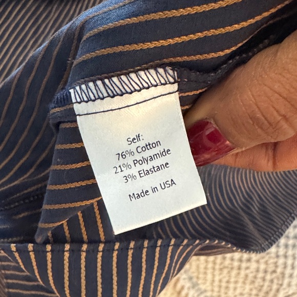 LA LIGNE Gitane Ruched Striped Cotton-Blend Dress size medium w/ pockets - Picture 11 of 12